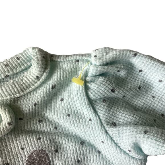 NWOT Carter’s Waffle Knit Panda Footie - Picture 2 of 5